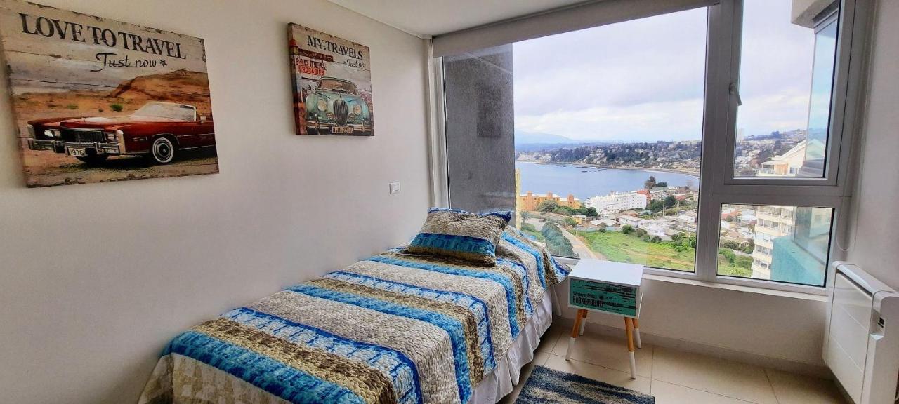 Acogedor Depto Con Vista Despejada En Concon. Apartamento *